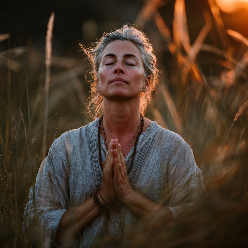 Older Hungarian couple demonstrating balance and flexibility exercises in a modern yoga studio